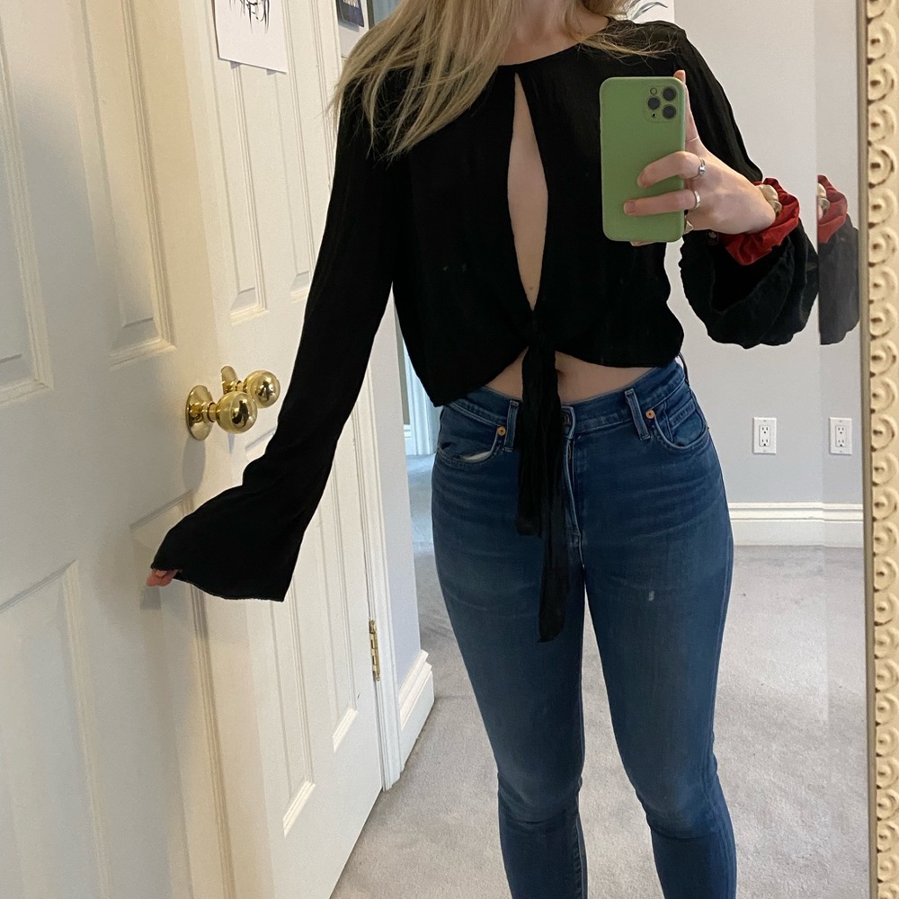 American Eagle Open-Front Top